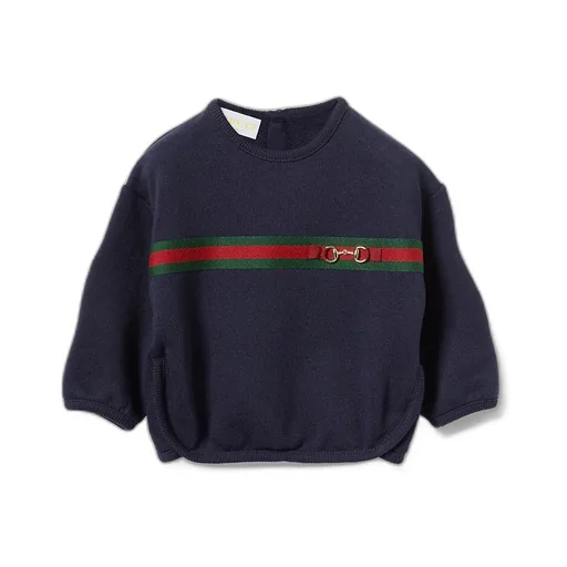 Baby Cotton Sweatshirt With Web