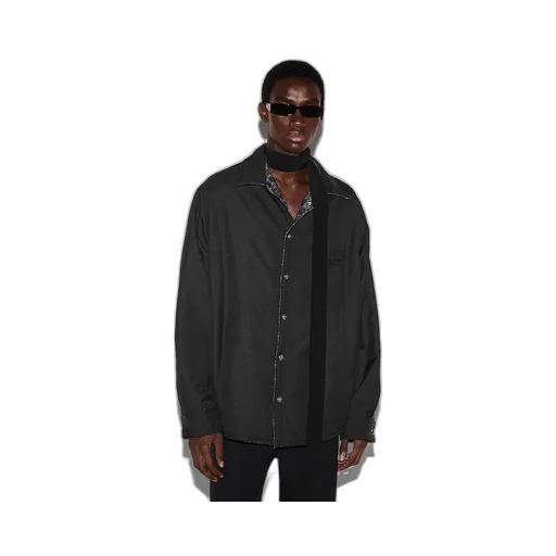 Reversible Wool And Gg Denim Shirt