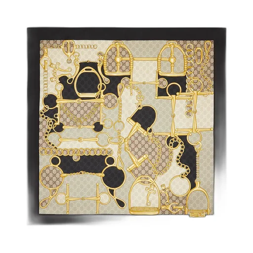 Printed Silk Twill Carré
