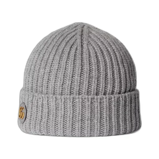 Wool Cashmere Hat With Double G