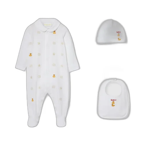Baby Printed Cotton Three-Piece Gift Set