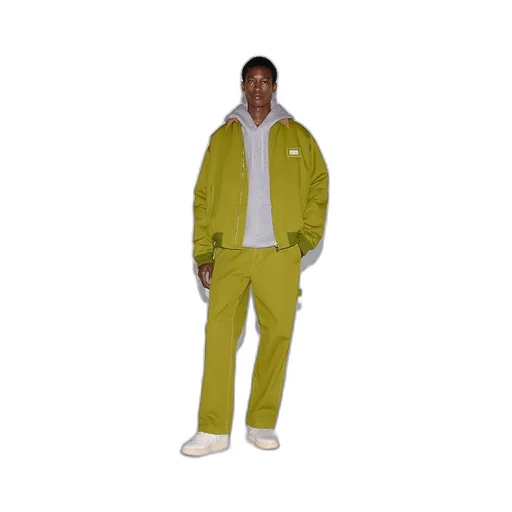 Cotton Canvas Jacket With Web Label