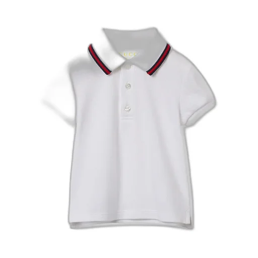 Baby Cotton Polo Shirt With Web