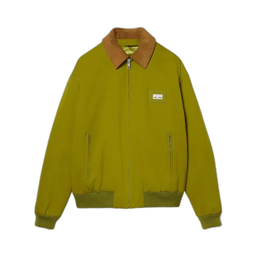 Cotton Canvas Jacket With Web Label