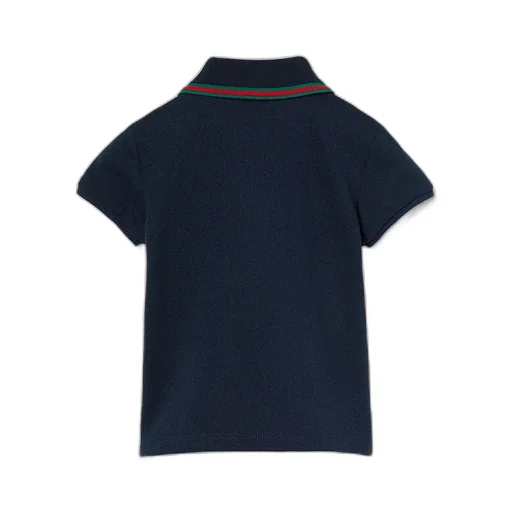 Baby Cotton Polo Shirt With Web