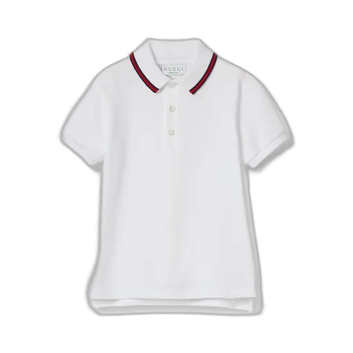 Children's Cotton Polo Top With Web