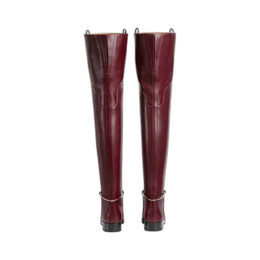 Slim Horsebit Knee-High Boot