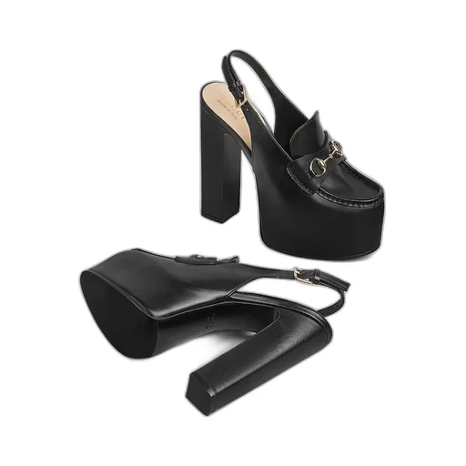Horsebit Platform Loafer Slingback