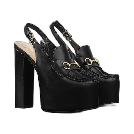 Horsebit Platform Loafer Slingback