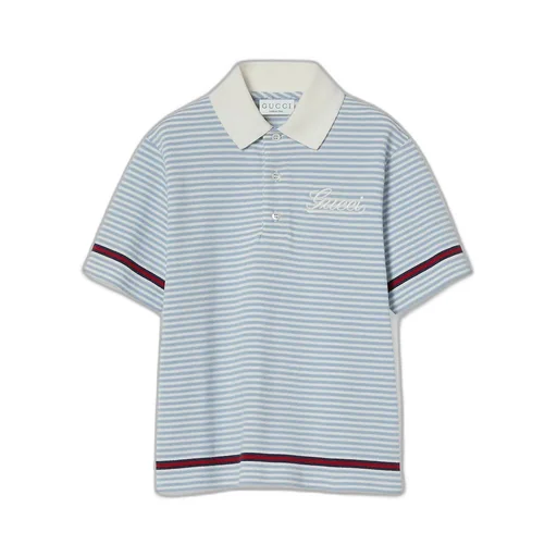 Children's Embroidered Cotton Polo Shirt