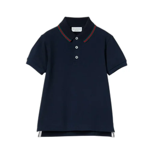 Children's Cotton Polo Top With Web