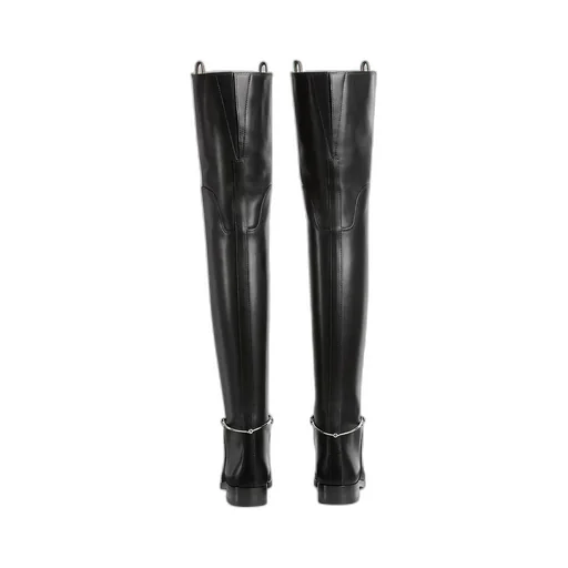 Slim Horsebit Knee-High Boot