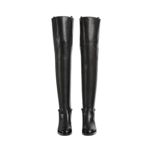 Slim Horsebit Knee-High Boot