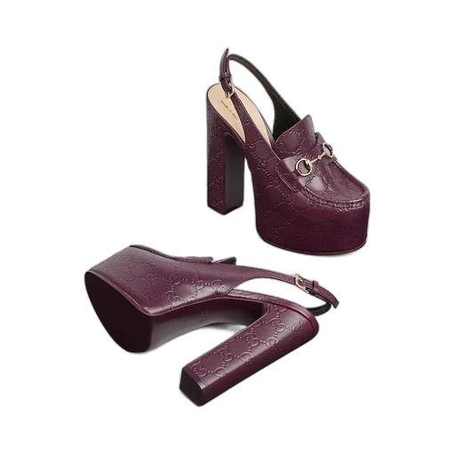 Horsebit Platform Loafer Slingback