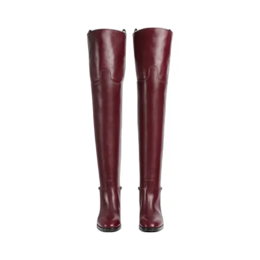 Slim Horsebit Knee-High Boot