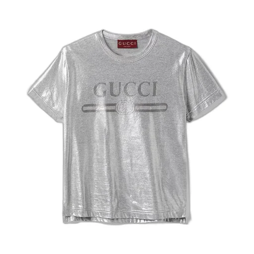 Printed Laminated Cotton T-Shirt