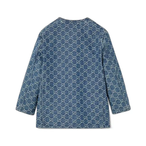 Children's Gg Denim Jacquard Jacket