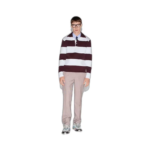 Embroidered Cotton Knit Polo Shirt