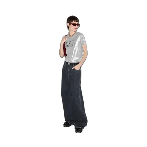 Printed Laminated Cotton T-Shirt