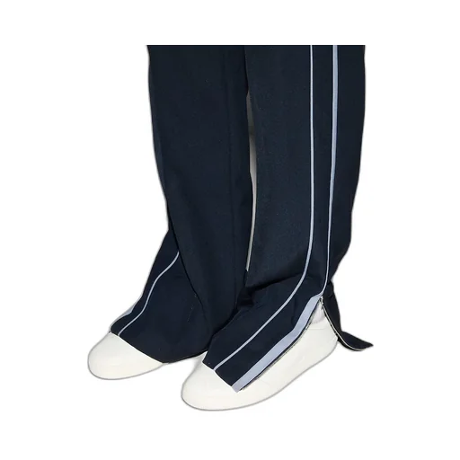 Embroidered Wool Twill Pant