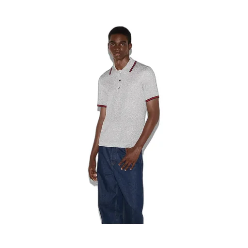 Lamé Knit Polo Shirt