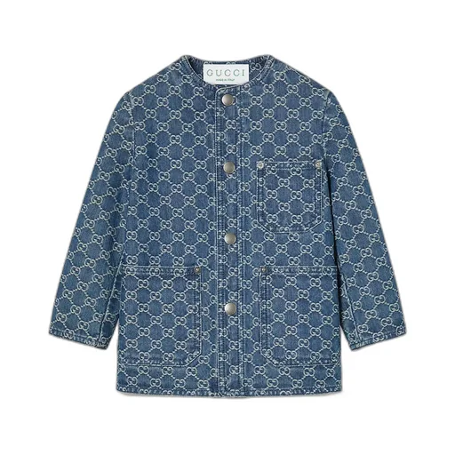 Children's Gg Denim Jacquard Jacket