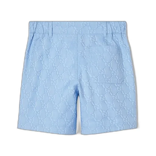 Children's Gg Shadow Cotton Shorts