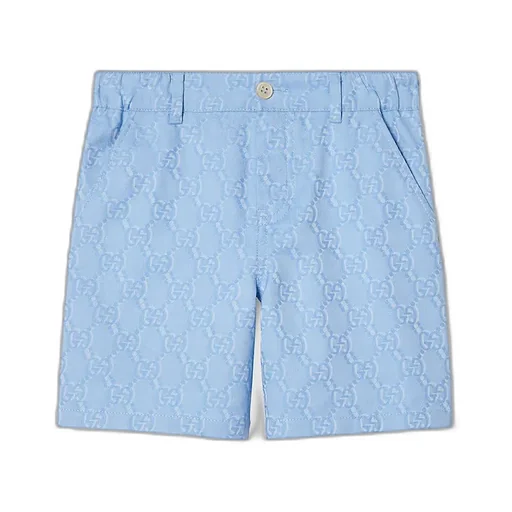 Children's Gg Shadow Cotton Shorts