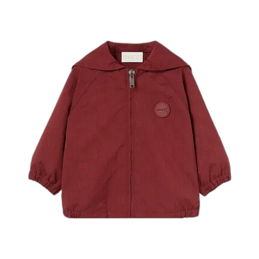 Baby Gg Nylon Twill Zip Jacket