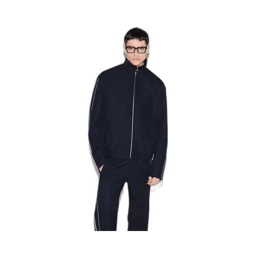 Embroidered Wool Twill Jacket