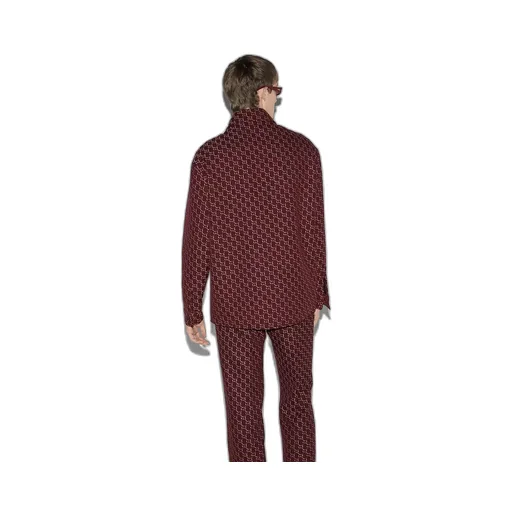 Wool Jacket With Gg Shadow