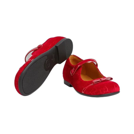 Children's Gg Ballet Flat With Bow
