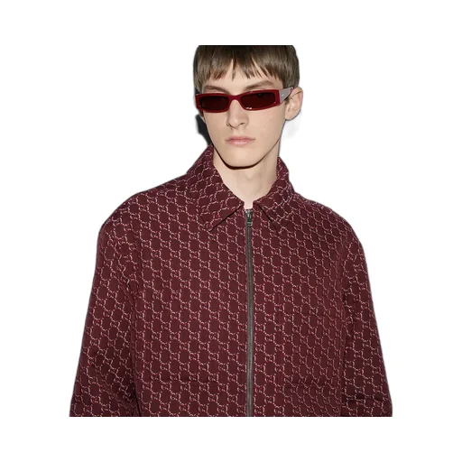 Wool Jacket With Gg Shadow