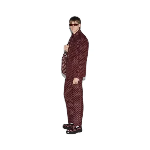 Wool Jacket With Gg Shadow