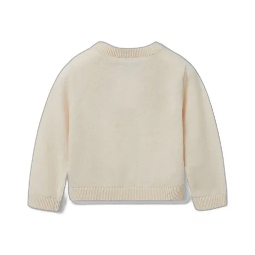 Baby Embroidered Wool Cardigan