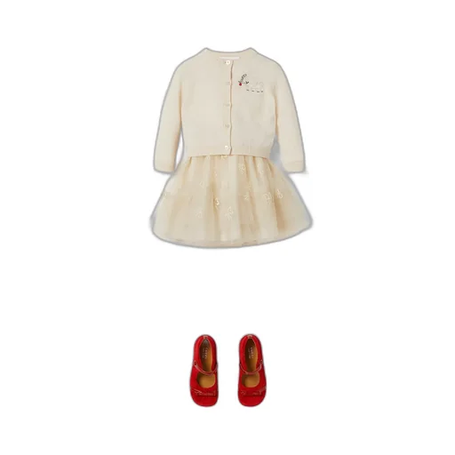Baby Embroidered Wool Cardigan