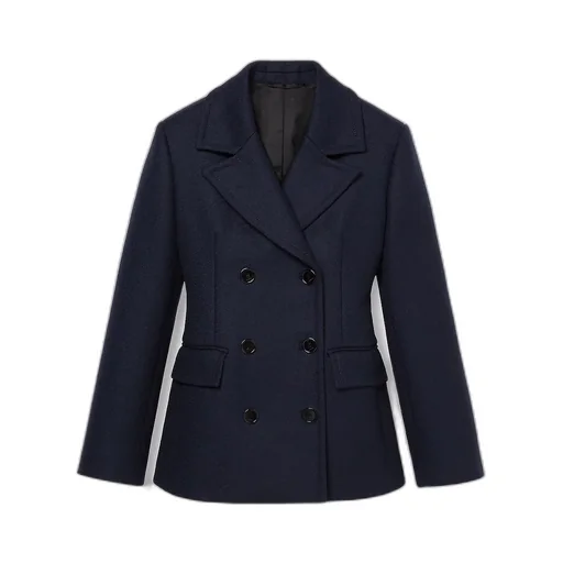 Embroidered Wool Coat