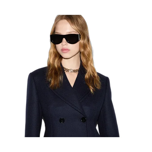Embroidered Wool Coat