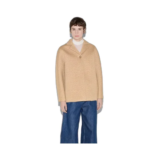 Coated Wool Coat