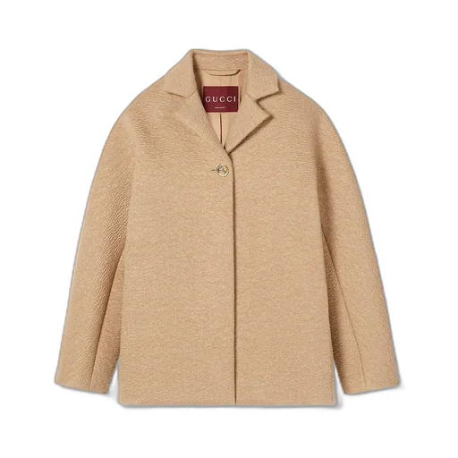 Coated Wool Coat