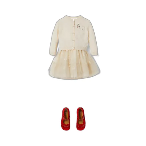 Baby Embroidered Tulle Skirt