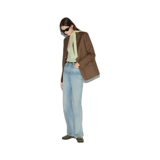Houndstooth Wool Jacket With Embroidery