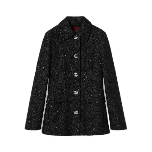 Sequined Lamé Tweed Jacket
