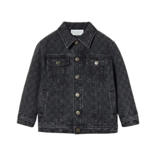 Children's Gg Denim Jacquard Jacket