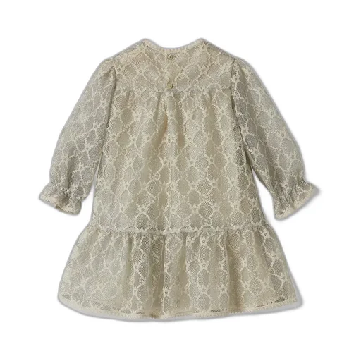 Baby Gg Cotton Lamé Dress