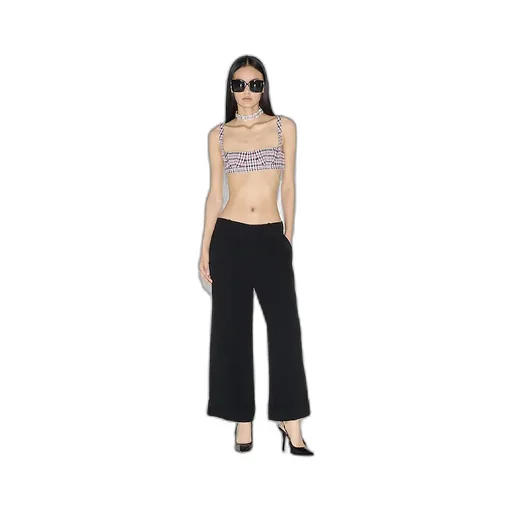 Embroidered Viscose Sable Trouser
