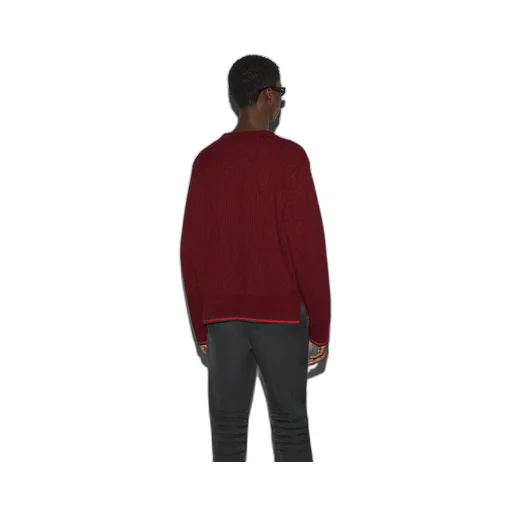 Wool Cashmere Rib Knit Sweater