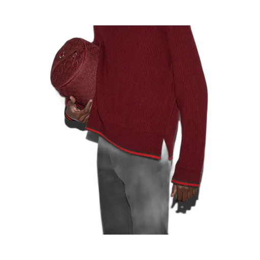 Wool Cashmere Rib Knit Sweater