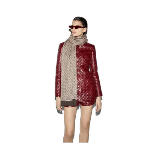 Wool Stole With Gg Shadow