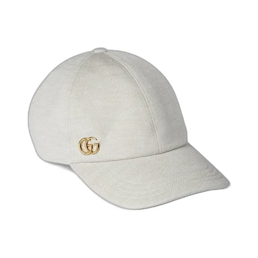 Wool Baseball Hat With Double G